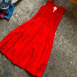 Hannoh Wessel Romana dress, bright red, small/34